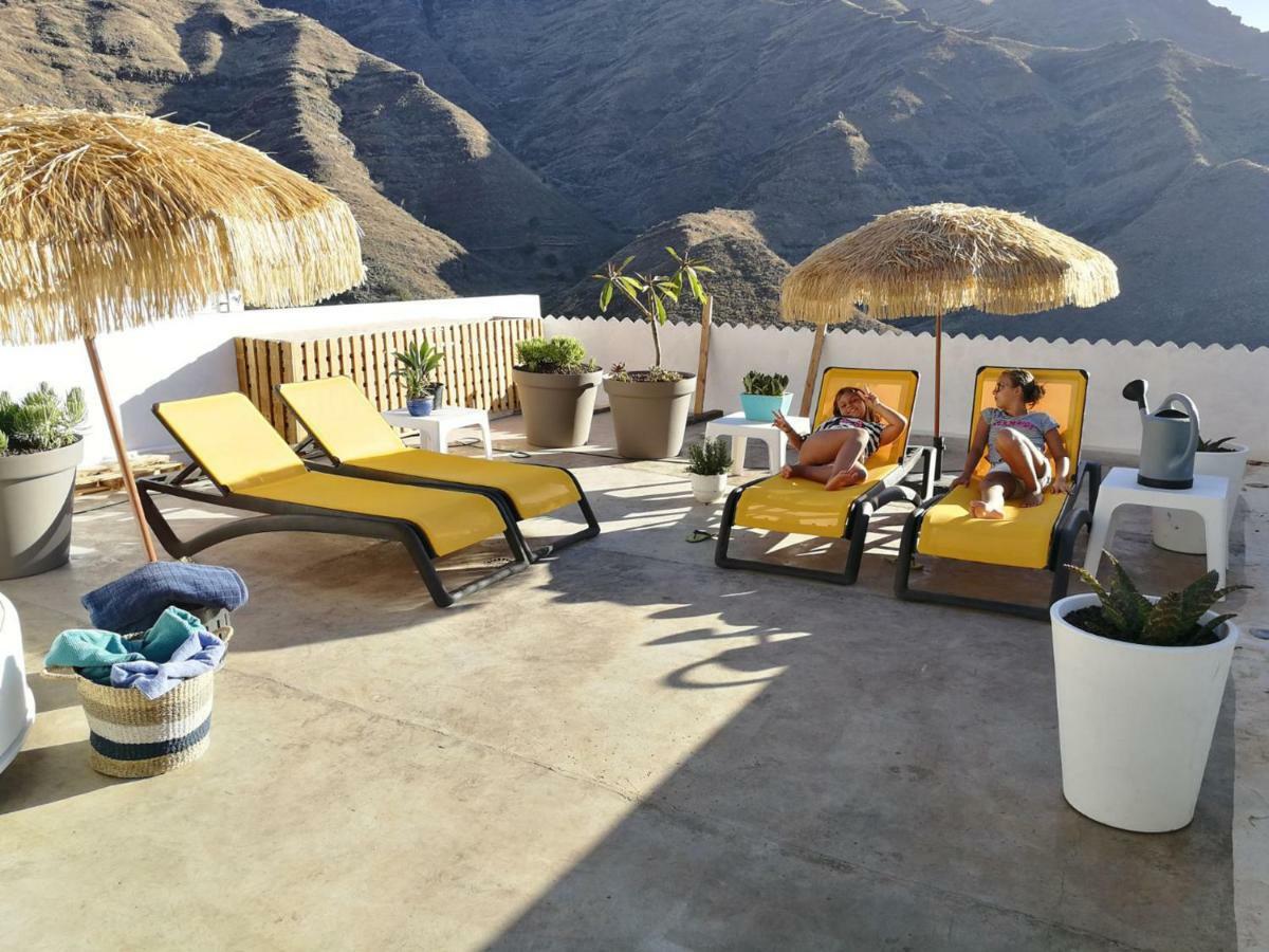 Villa Vilna House With Private Pool, Jacuzzi And Garden -Optional Pool And Jacuzzi Heating Agaete  Exterior foto